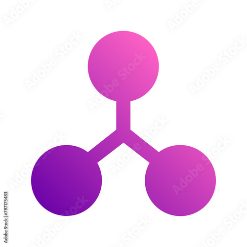 connection gradient icon