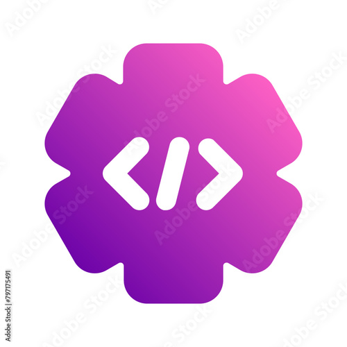 coding gradient icon