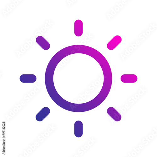 brightness gradient icon
