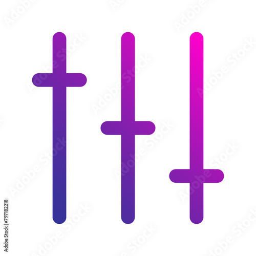 equalizer gradient icon
