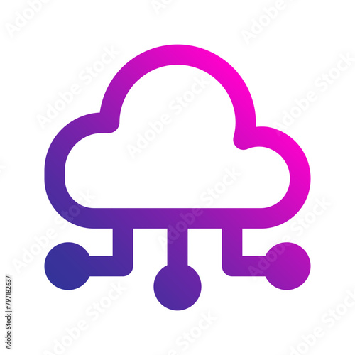 server gradient icon