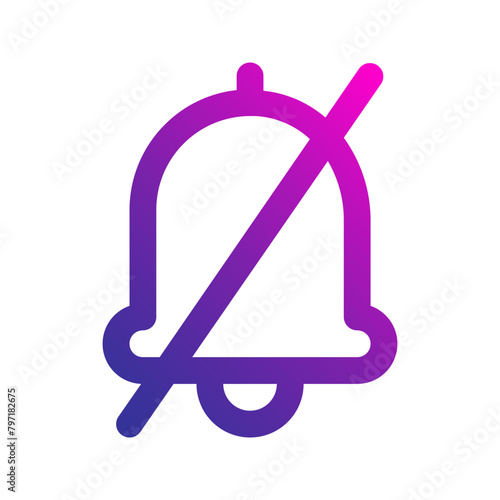 silent gradient icon