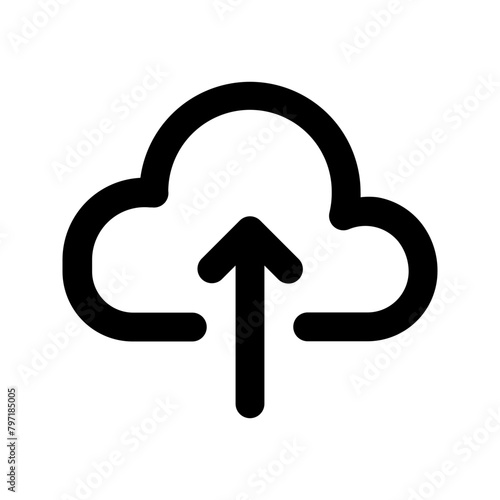 upload line icon