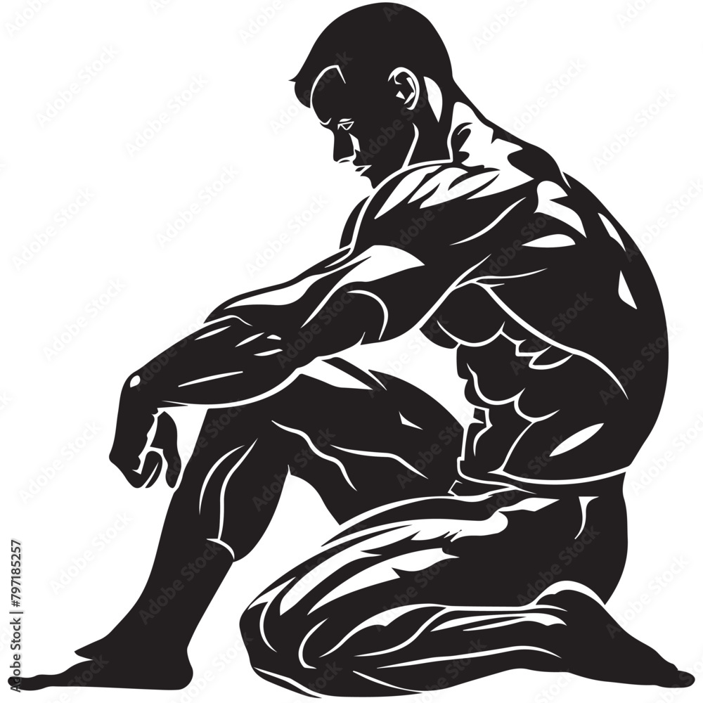 Bodybuilder bicep in cartoon, doodle style . Image for t-shirt, web ...