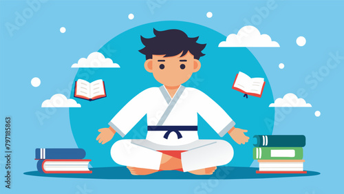 A student with ADHD finds relief and an improvement in their focus and attention span through regular jiujitsu training leading to increased