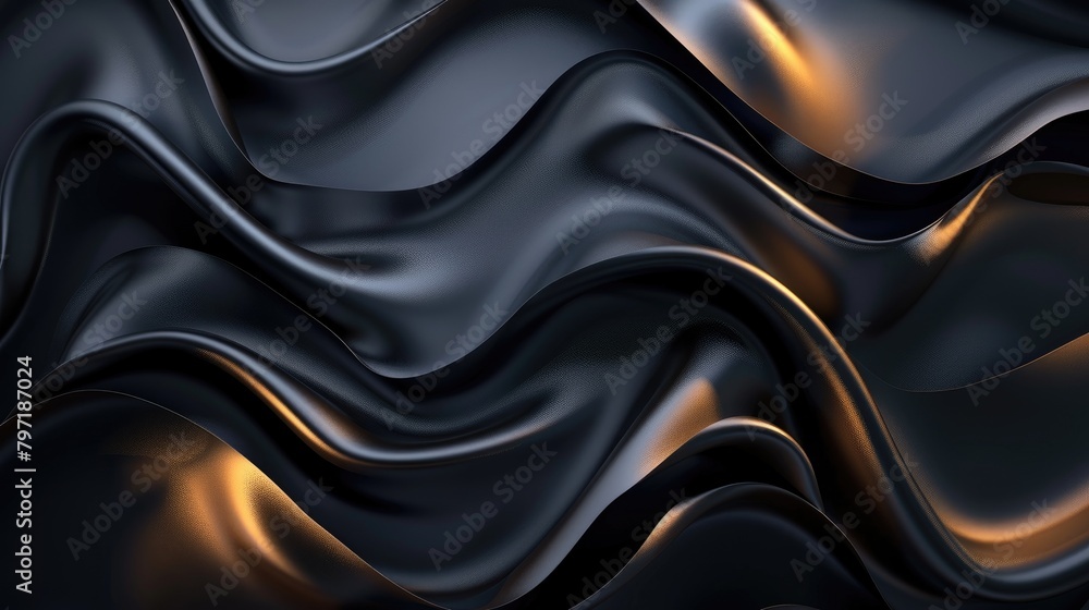 Obraz premium Luxurious abstract black background for modern wallpapers, Ai Generated.