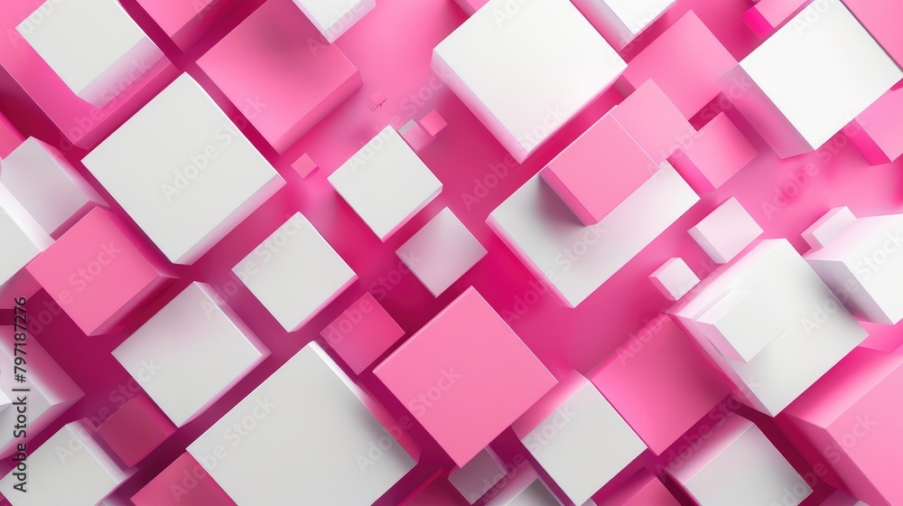 Immerse yourself in an abstract 3D modern square backdrop. Ai Generated. Immerse yourself in an abstract 3D modern square backdrop. Ai Generated.