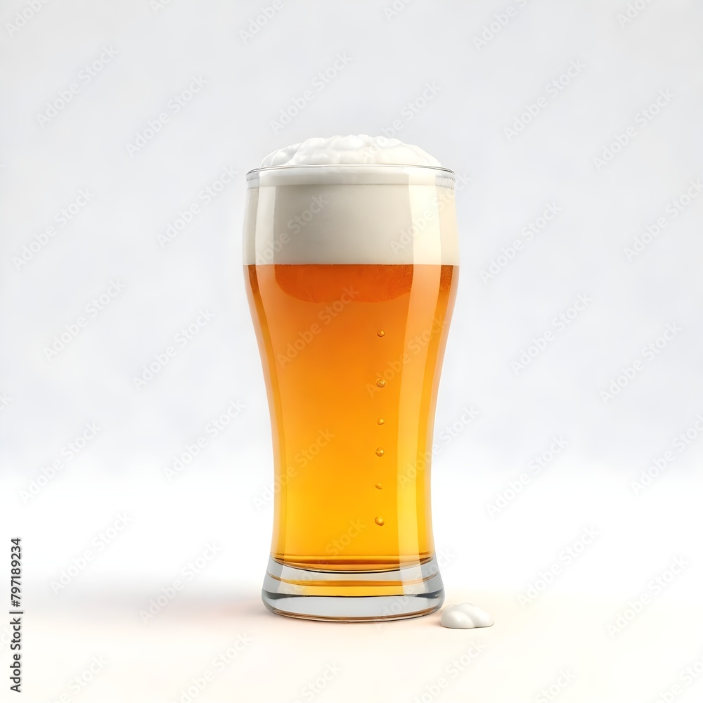 Beer Glass Digital Painting Isolated Mug Foam Cold Drink Illustration Background Bar Design Beer Glass Digital Painting Isolated Mug Foam Cold Drink Illustration Background Bar Design
