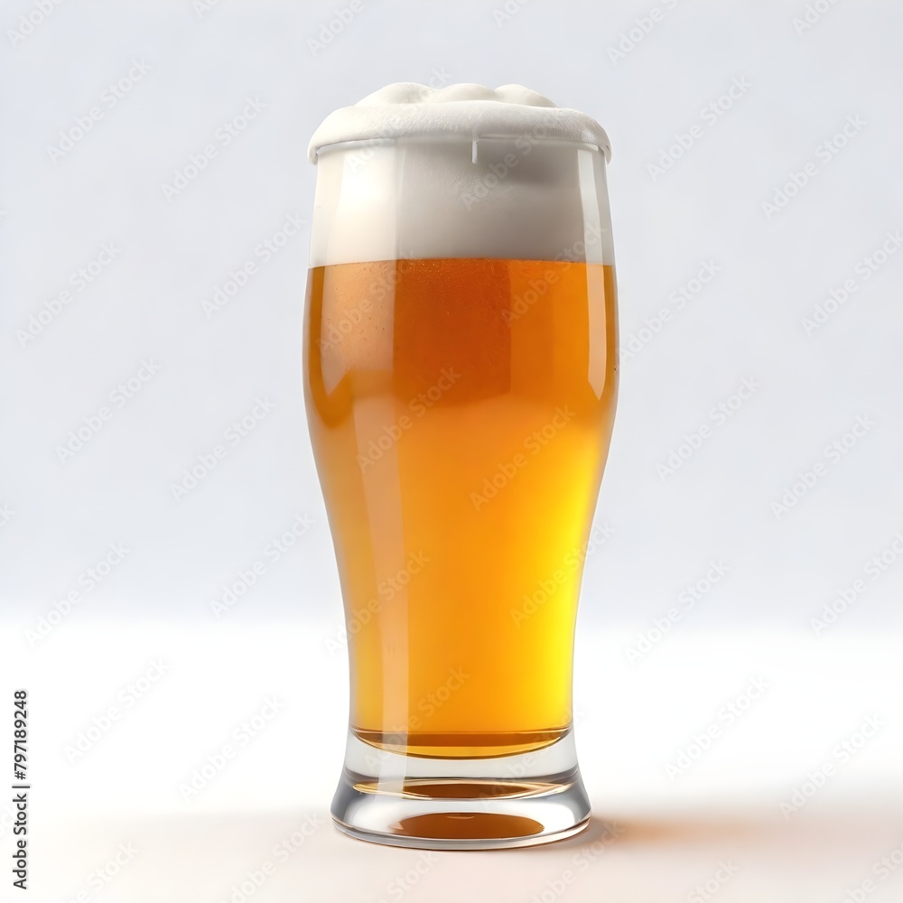 Beer Glass Digital Painting Isolated Mug Foam Cold Drink Illustration Background Bar Design Beer Glass Digital Painting Isolated Mug Foam Cold Drink Illustration Background Bar Design