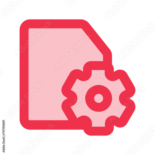 system file outline fill icon