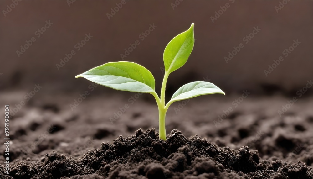 Mini Green Plant Soil Digital Painting Isolated Plants Illustration Background Nature Design Mini Green Plant Soil Digital Painting Isolated Plants Illustration Background Nature Design