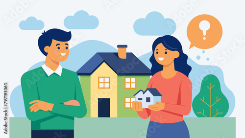 A young couple seeking advice from their community of savers on how to budget and save for their dream home.