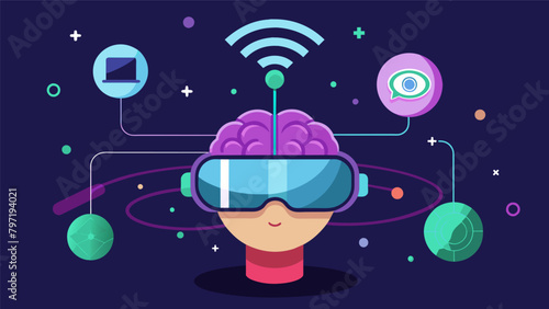 A virtual reality game where players can connect via a wireless brainnetwork allowing for a truly immersive and interactive gaming experience..