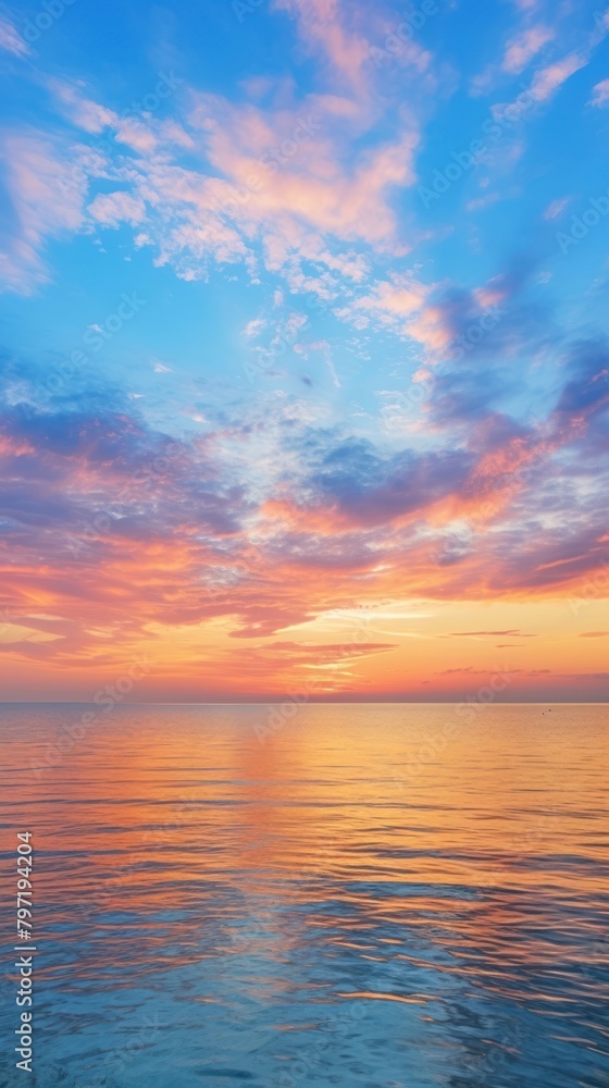 Fototapeta premium Sea sunlight sky outdoors horizon.