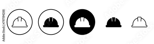Helmet icon vector isolated on white background. Motorcycle helmets. Racing helmet. construction helmet icon. Safety helmet