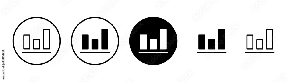 Growing graph Icon vector isolated on white background. Chart icon. Graph vector Growing graph Icon vector isolated on white background. Chart icon. Graph vector
