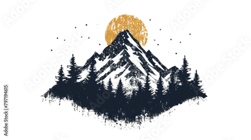 Vintage mountain logo