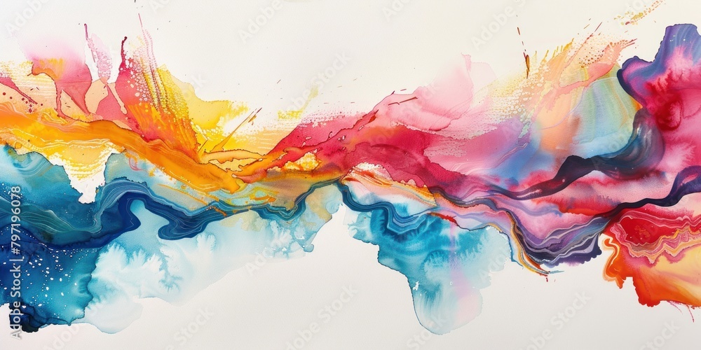 Expressive watercolor painting: capturing the beauty of spontaneity and expression.
