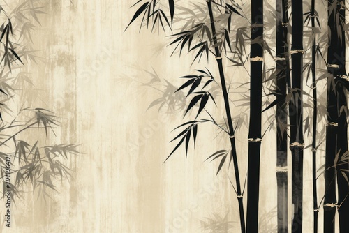 Bamboo stems repeated pattern backgrounds plant wood.