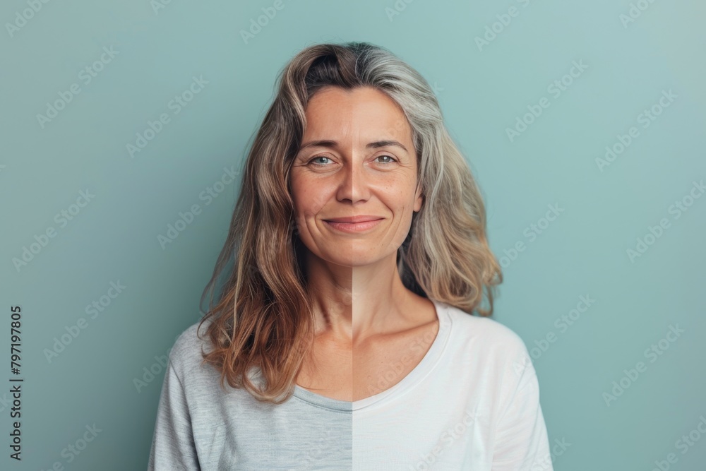 Aging cream and visual depiction integrated in blond hair aging transitions, highlighting anti methods in age defying portrayal with skincare advancements and aging effectiveness. Aging cream and visual depiction integrated in blond hair aging transitions, highlighting anti methods in age defying portrayal with skincare advancements and aging effectiveness.