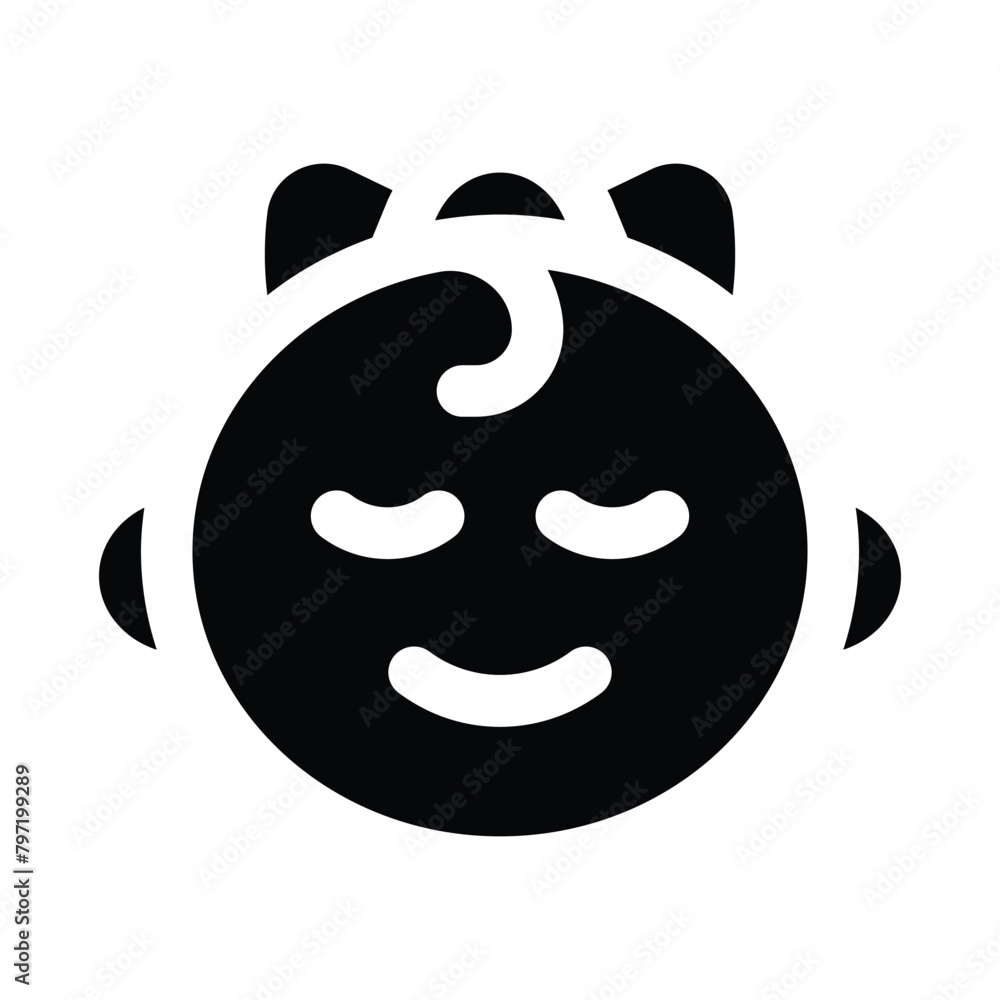 Simple Baby Girl solid icon. The icon can be used for websites, print templates, presentation templates, illustrations, etc Simple Baby Girl solid icon. The icon can be used for websites, print templates, presentation templates, illustrations, etc