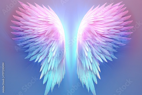Angelic Gradients: Ethereal Winged Aura - Spiritual Music Album Cover