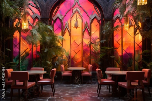 Forbidden Jungle Temple Gradients  Transformative Restaurant Interior Design