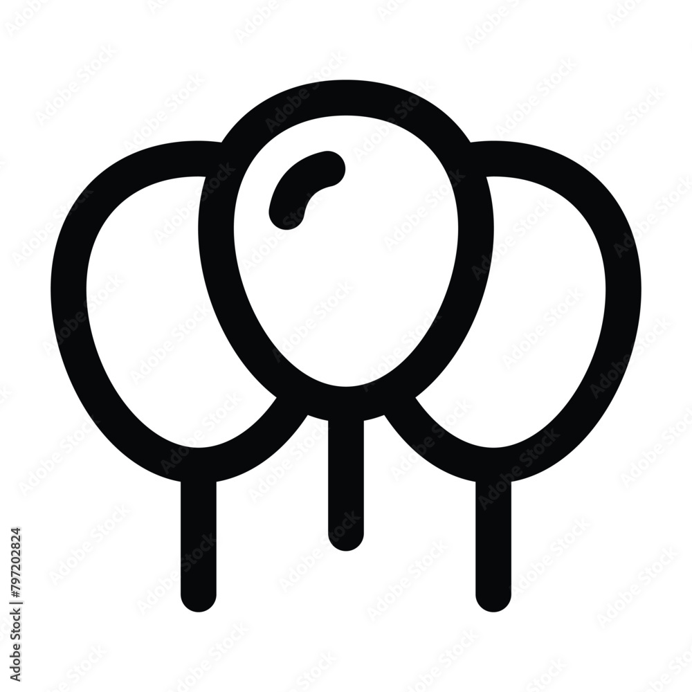 Simple Balloons icon. The icon can be used for websites, print templates, presentation templates, illustrations, etc Simple Balloons icon. The icon can be used for websites, print templates, presentation templates, illustrations, etc