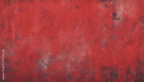 Red Grunge Wall Texture Digital Painting Abstract Background Illustration Distressed Old Urban Design