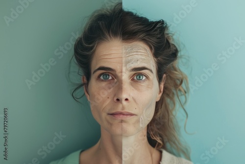 Generational aging understanding supported by skin care techniques and gray appearance contrasts, aiming for chronological aging management through aging skin treatment strategies.