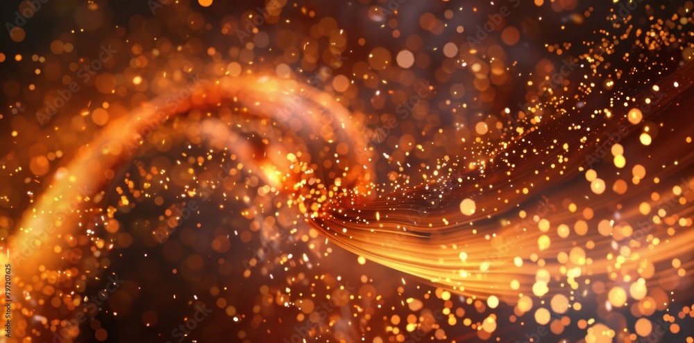 Fototapeta premium Intriguing abstract background featuring atmospheric sparks. Vibrant and energetic. 