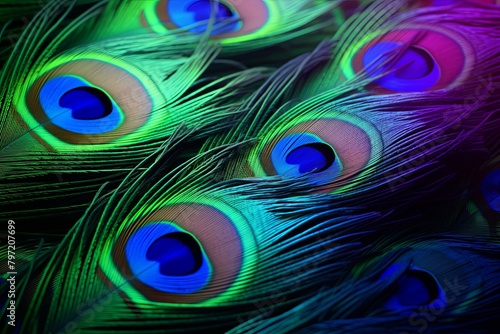 Radiant Peacock Feather Gradients: Unveiling Nature's Masterpiece