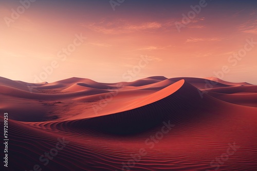 Desert Whirls: A Cinematic Exploration of Swirling Sand Dune Gradients