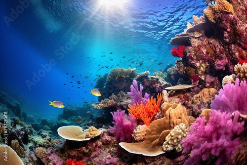 Vibrant Tropical Coral Reef Gradients  Underwater Photography Gallery