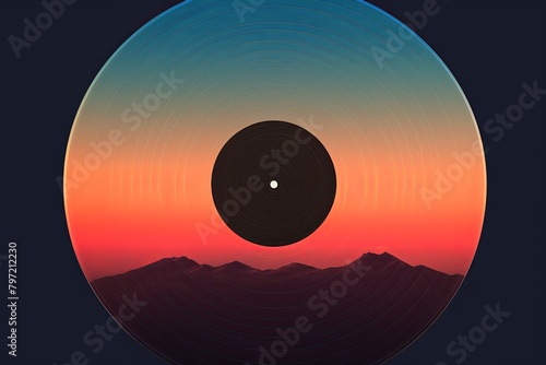 Vintage Vinyl Record Gradients  Classic Album Cover Design Delight