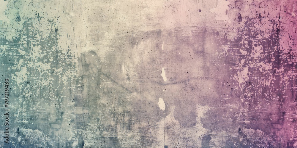 Abstract grunge background with a blend of pink and purple hues, featuring distressed textures and subtle patterns.