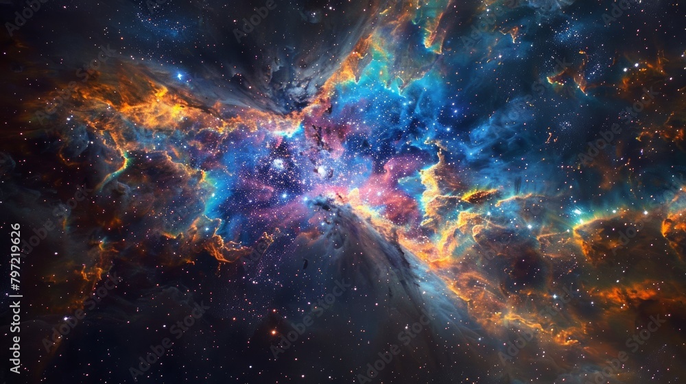 Mystical nebula in deep space Mystical nebula in deep space