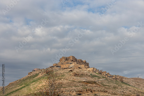 Kalecik village of Nusaybin  Mardin. Roman architecture a castle  a village in nusaybin district of mardin province.