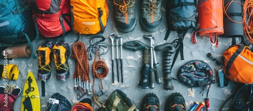 Equipment for mountain climbing to maintain safety