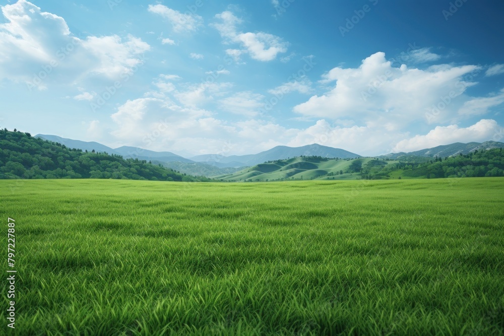Obraz premium Field landscape outdoors pasture.
