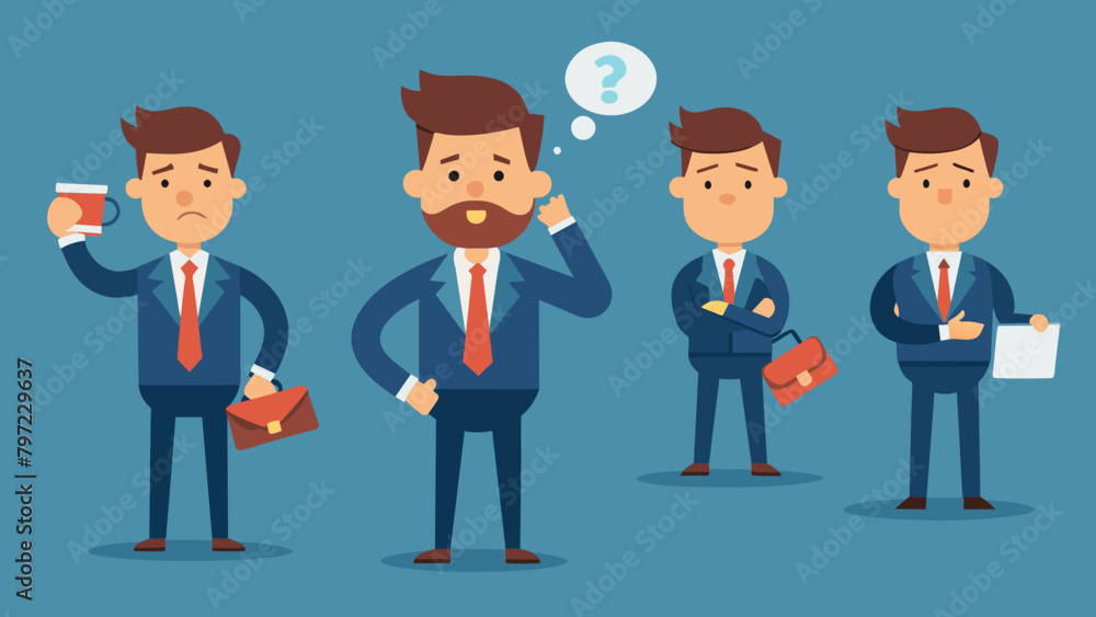 different tensions vector illustration