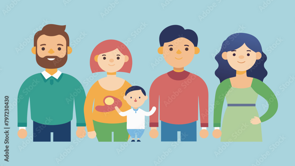 Childbirth and development vector illustration Childbirth and development vector illustration