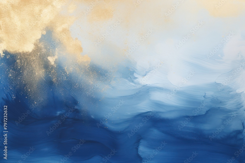 A navy blue watercolor background painting backgrounds nature.