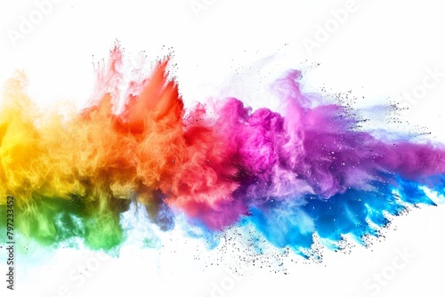 Wallpaper Mural A vibrant explosion of colorful dust in a mesmerizing rainbow spectrum. Torontodigital.ca