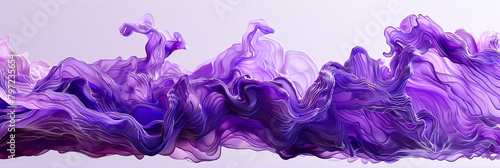  A vibrant wave of royal purple merging into transparency, its dynamic movement and intense colors evoking a sense of wonder and awe, captured in exquisite detail in stunning ultra HD clarity