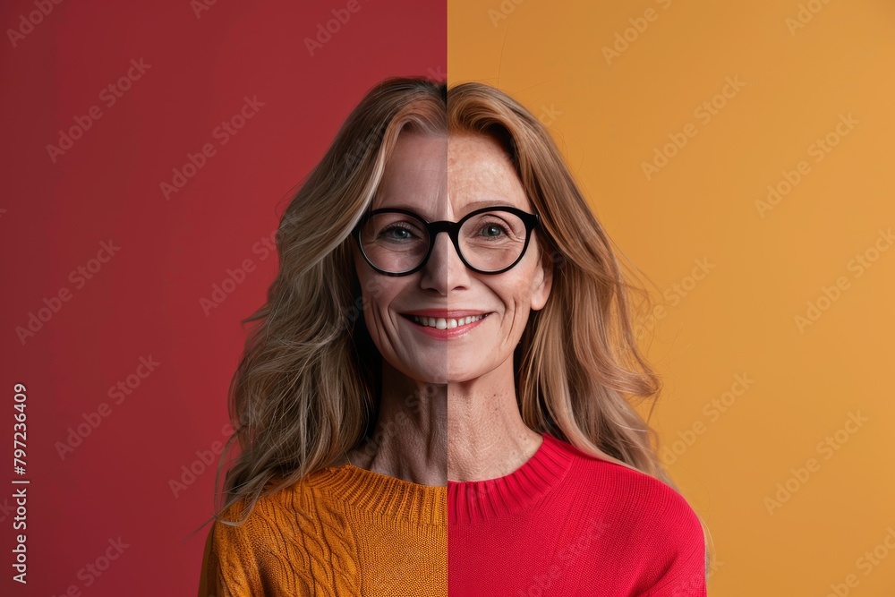Contrasting barriers age spots reduction in older women, aging enhancements divisioning collagen boosts in white haired contexts, aging skin tone evenness through age spots depictions.