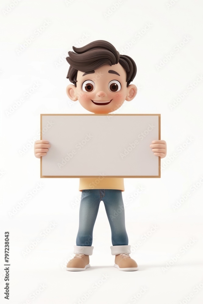 Artist holding board standing portrait person. Artist holding board standing portrait person.