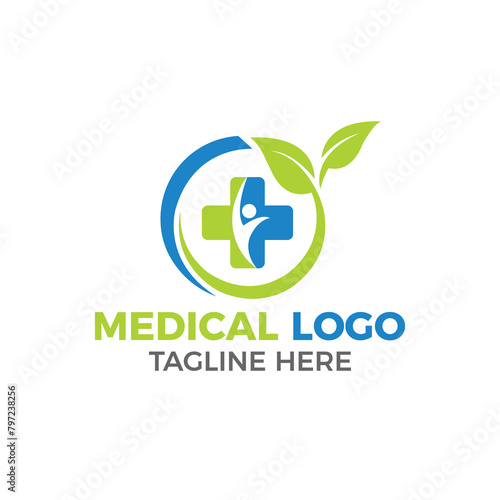 MEDICAL PHRMACY LOGO DESING VECTOR TEMPLATE ILLUSTRATION