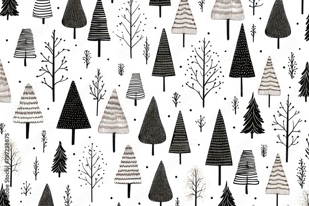 Christmas trees christmas backgrounds pattern. Christmas trees christmas backgrounds pattern.