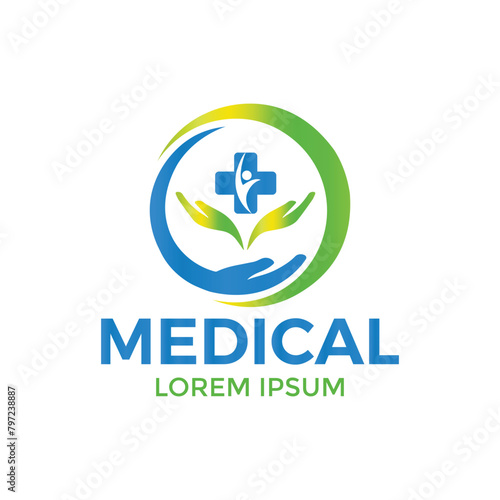 MEDICAL PHRMACY LOGO DESING VECTOR TEMPLATE ILLUSTRATION